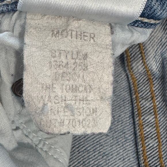 Mother Superior SZ 25 The Tomcat Jeans The Confession Distressed Rips Cropped - Picture 13 of 13